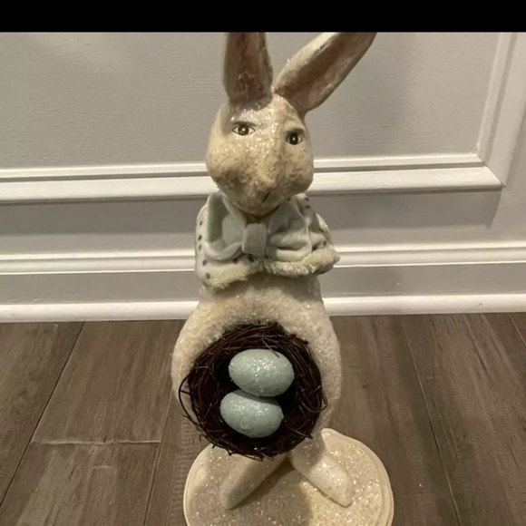 Sharon Andrews Signed ESC Trading Co Rabbit with Egg in Nest VTG 2002 - Picture 2 of 7